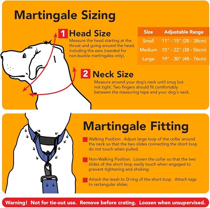 If It Barks - 1.5" Reflective Martingale Collar with Quick Snap Buckle for Dogs - Adjustable - Made in USA - Strong, Durable, and Comfy - Ideal for Training - Fits Most Breeds - Medium, Red