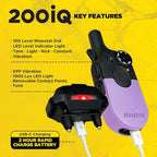 Dogtra 200iQ Remote Training E Collar – 100 Levels, Tone, Vibration, 1/2 Mile Range – Compact, Waterproof, One-Handed Control for Dogs 10 lbs+ – Lightweight Design for Daily Training – Lavender