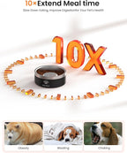 Slow Feeder Dog Bowls Stainless Steel, Food-Grade 304 Dog Slow Feeder Bowl 2 Cups Capacity, Heavy Duty Double-Layer with Non-Slip Base, Pet Puzzle Bowl for Small & Medium Dogs (Black)