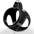 Joytale Small Dog Harness, Breathable Mesh Step-in Vest, Reflective Soft Padded Harnesses for Medium Dogs, Black, XL