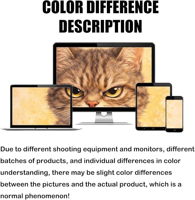 Nuxovilar Cat Scratch Pad 15.3x23.6 Inches Polyester Synthetic Fiber, Grumpy Tabby Cat Print, wall Scratcher, Scratching mat, Home Decor, Living Room, Game Room (2pcs)