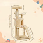 Multi-Tier cat Tree with a nest (Large-B)