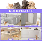 [Thicken Vinyl] Cat Scratch Furniture Protector, 162"x15" Couch Protector from Cat Claws, Single-Sided Sticky Anti Scratch Furniture Protector,Extended Size Protects More Furniture+50 Fixing