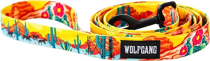 Wolfgang Heavy Duty Dog Leash, Pull-Tested to Over 800 lbs for Walking & Training, PackLeader Print, Small