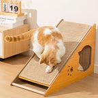 Sisal Cat Scratcher, 22.44 x 14.56 x 11.41 Inch Natural Scratching Post, Cat Scratch Pad for Wall and Couch, Durable Toy for Indoor Kittens