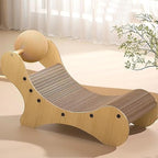 Cat Scratch Pad,Curved Multi-Purpose Toy | Indoor Cat Scratcher Board,for Climbing Home Indoor Outdoor Bedroom Living Room Corner Floor Rest