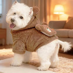 Padded Dog Jackets for Small Dogs Clothes Suitable 8 to10 lbs - Windproof Dog Fleece Jacket Cute Small Dogs Coat Back Length 11-13" Suitable for Cold Weather