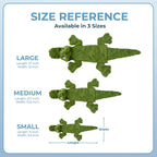 Best Pet Supplies Squeaky Dog Toys with Soft Durable Fabric for Small, Medium and Large Pets Interactive Toy for Indoor Play, Supports Active Biting and Play - 1Wild Duck, Alligator, Large