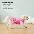 Fitwarm It's My Birthday Dog Dress, Dog Birthday Dress with Bowknot, Dog Clothes for Small Dog Girl, Funny Dog Clothes, Female Pet Outfit, Pink, Large