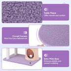 PETSITE Star and Moon-Themed Cat Tree Tower, Multi-Level Modern Cat Tower with Sisal Scratching Posts, Cat Condo, Side Hammock, Hanging Dangling Toys, Cute Cat Tree for Indoor Cats (66 Inch Tall)