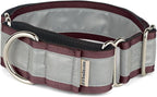 If It Barks - 1.5" Reflective Martingale Collar for Dogs - Adjustable - Made in USA - Strong, Durable, and Comfy - Ideal for Training - Suitable for Most Breeds - Small, Burgundy