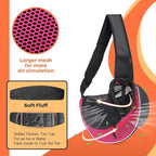 YUDODO Pet Sling Carrier for 2-5 lbs Small Dogs & Cats – Hands-Free Puppy Carrier with Safety Hook, Large Zipper Pocket, Soft Breathable Mesh, Adjustable Strap & Reflective Strip (Pink 3.0 S)