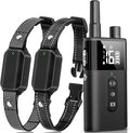 Dog Training Collar with Remote 2 Dogs 10-120 lbs - 3300 ft Waterproof No Shock Vibrating Dog Collar for Large Medium Breed, Rechargeable Beep Vibration Collar with Controller - 2 Pack
