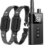 Dog Training Collar with Remote 2 Dogs 10-120 lbs - 3300 ft Waterproof No Shock Vibrating Dog Collar for Large Medium Breed, Rechargeable Beep Vibration Collar with Controller - 2 Pack