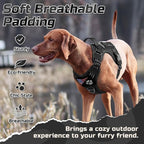 rabbitgoo Tactical Dog Harness for Small Dogs, No Pull Military Service Vest with Handle & Molle, Easy Control for Training Walking, Adjustable Reflective Straps, Black, S