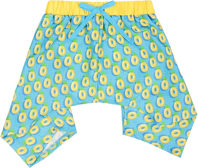 HDE Dog Swim Trunks Hawaiian Board Shorts Beach Pool Swimsuit for XS to XXL Dogs Pineapple Floats - L