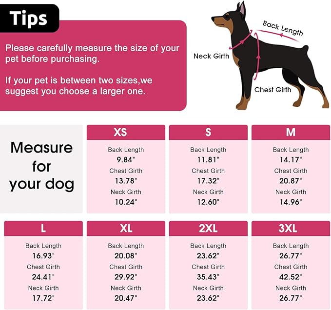 SAWMONG Dog Coat, Warm Dog Winter Coat, Waterproof Fleece Jacket, Cold Weather Dogs Jacket (L,Rosered)