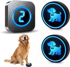 Dog Door Bell (2026 Wireless Receiver with Numeric Display) for Potty Training, Wireless Dog Doorbells to Go Outside, 1000 Feet Long Range, IP65 Waterproof, 60 Melodies & Adjustable Volume (2 Buttons)