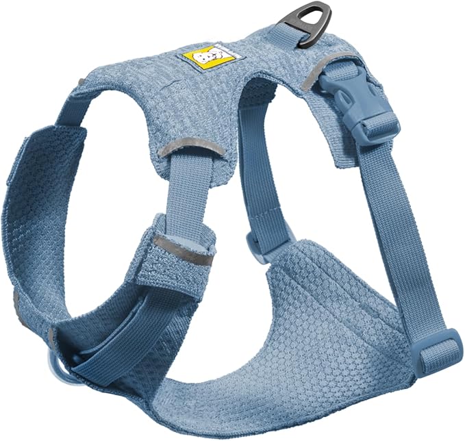 Ruffwear, Front Range Flex Dog Harness, Engineered Knit Construction for Ultimate Fit and Mobility, Lightweight Flexible Everyday Harness with Dual Leash Clips, Polar Blue, X-Small