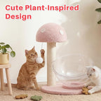 Mushroom Shaped Cat Scratching Post – Durable Sisal Material for Scratching, Climbing, and Energy Release – Stable Base, Ideal for Play and Sleep – Perfect for Active Cats and Kittens