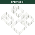 FXW Homeplus Unleashed Indoor Dog Playpen - Stress-Free and Safe Play, Heavy Duty 45 Inch 12 Panels with Connectors (Pack of 2) for Puppy and Small Dogs, White│Patented