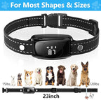 Bark Collar, No Shock Bark Collar with Beep Vibration & 7 Sensitivity Levels, Barking Collar for Large Medium Dogs 15-120LBS, IPX7 Waterproof Rechargeable Dog Training Collar with Remote (Black)