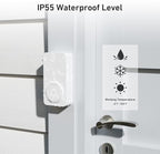 SECRUI Doorbell, 2 Receiver Wireless Doorbell with 1000ft Range, Adjustable Volume, Waterproof Design, Hassle-Free Installation, 32 Melodies, White
