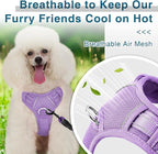 BARKBAY Dog Harness No Pull with ID Tag Pocket - Heavy Duty, Reflective, Easy Control for Large Dogs(Violet Purple,XS)