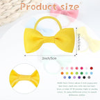 40PCS (20 Pairs) Dog Hair Bows with Rubber Bands, Puppy Dog Bows for Small Size Dog Girls, Mix Colors Dog Hair Ties, Dog Hair Accessories Girl for Daily Use Birthday(Type A)