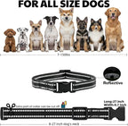 Dog Training Collar Replacement and Shock Collar Strap - 3/4 Inch Wide Adjustable Nylon Band with Reflective Replacement Strap for E Collar and Bark Collar (Black)