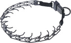Herm Sprenger Black Stainless Steel Prong Dog Training Collar with Quick Release Buckle No-Pull Collar for Dogs (Black, 20in x 2.25mm (Neck Size Up to 17in))