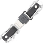 Herm Sprenger Chrome Plated Steel Dog Collar with Quick Release ClicLock Buckle O-Ring Biothane Insert Training Collar Made in Germany (Black, 25in x 4.0mm(Neck Size up to21-22in))