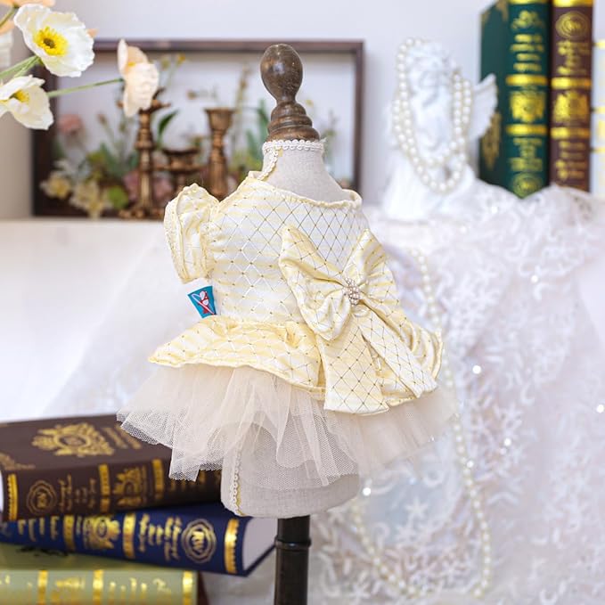 Fashion Sweet Puppy Dog Blingbling Princess Skirt Pet Dog Lace Cake Camisole Tutu Dress G-White-2 XL