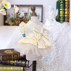 Fashion Sweet Puppy Dog Blingbling Princess Skirt Pet Dog Lace Cake Camisole Tutu Dress G-White-2 XL