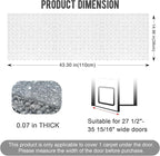 Uross Carpet Protector for Pets - Cat Carpet Protector for Doorway, Anti Scratch Under Door Cat Scratch Protector Mat, Easy to Cut Plastic Stopper Cat Scratch Guard Carpet 3.6FT-Silver
