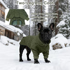 IDOMIK Dog Winter Coat for Large Dogs, Warm Dog Winter Jacket with Fleece High Collar, Zippered Cold Weather Coats for Dogs, Waterproof Doggy Snow Jacket Clothes,Green,XL