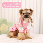 Dog Sweaters for Small Dogs Girl Night Glow Dog Hoodie Warm Fleece Doggie Sweatshirt Cute Puppy Dress Winter Pet Sweaters Doggy Clothes Outfit Apparel for Chihuahua Yorkie, Rainbow, M