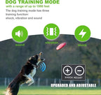 DOTSTAR Dog Training Pet Collar Anti Barking Electric Collar 2 in 1 System, Dual Independent Automatically Switch System, Anti Barking Dog Training Device, Waterproof Rechargeable Dog Collar