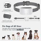 NBJU Bark Collar for Dogs,Rechargeable Anti Barking Training Collar with 7 Adjustable Sensitivity and Intensity Beep Vibration for Small Medium Large Dogs (White)