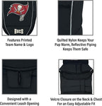 NFL Tampa Bay Buccaneers Puffer Vest for Dogs & Cats, Size Small. Warm, Cozy, and Waterproof Dog Coat, for Small and Large Dogs/Cats. Best NFL Licensed PET Warming Sports Jacket
