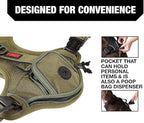 KONG Ultra Durable Waste Bag Harness (Medium, Green)