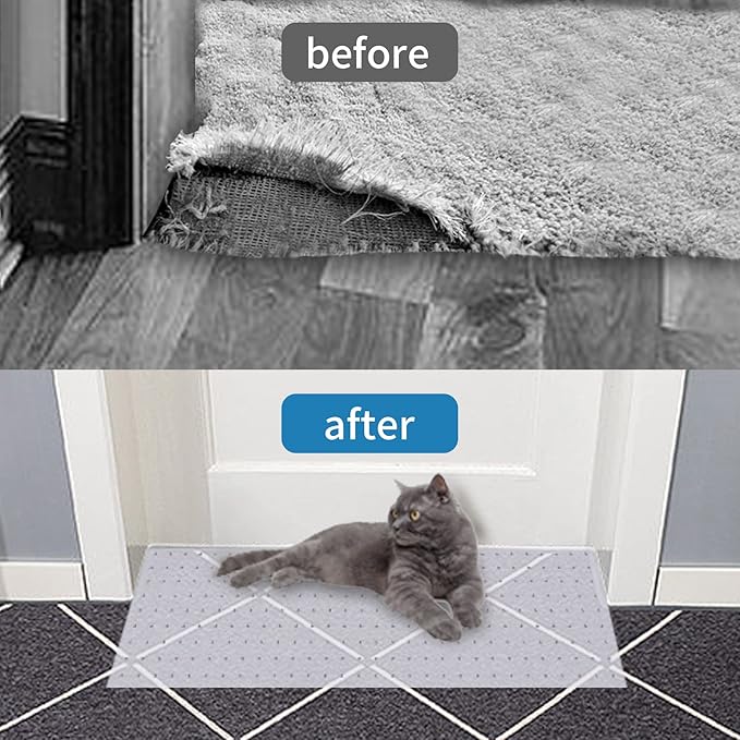 8.2 Feet Cat Carpet Protector, Non-Slip Carpet Protector for Pets，Carpet Scratch Stopper from Scratching Carpet at Doorway