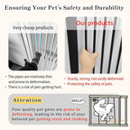 Lumizone Extra Tall Cat Gate 55.12" High Pressure Mounted Extra Wide 2025 New (17 Sizes) 1.37" Gap No Drilling Auto-Close One-Handed Operation Tall Pet Gate for Dogs(Black, 55.12" H x 29.92"-59.44" W)