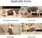 Dog Sweater Pullover Cold Weather Vest for Dogs Dog Sweatshirt & Jacket for Indoor and Outdoor Use (XX-Small, Brown)