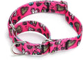 Serijoars Adjustable Martingale Dog Collar Heavy Duty Nylon Dog Collar for Medium Large Dogs Walking Training Boy and Girl Dogs (NO5, M)