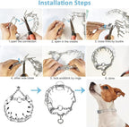 Safiman Collar for Dogs Buckle, Fastener Stainless Steel Buckle Dog Collar with Quick Release Buckle
