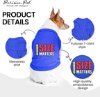Parisian Pet Dog Shirt – 100% Cotton Shirts for Small Dogs – Blue Sleeveless Puppy Clothes – Lightweight and Breathable Pet Apparel – Soft Funny Dog Clothes - Stretchy T Shirts for Dogs