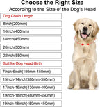 Metal Diamond Dog Chain Dog Training Chain with Secure Buckle Pet Collars for Large Medium Dogs