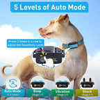 PetJoy Bark and Shock Collar Combo, Dog Bark Collar for Large Dogs, Auto Bark Collar with Remote (3 Dogs) - 3300 Ft Range, Remote and Automatic Modes 2 in 1