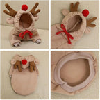 Warm Dog Winter Clothes Cute Fruit Dog Coat Hoodies Fleece Pet Dogs Costume Jacket for French Bulldog Chihuahua Ropa para Perro(Coffee,XL)
